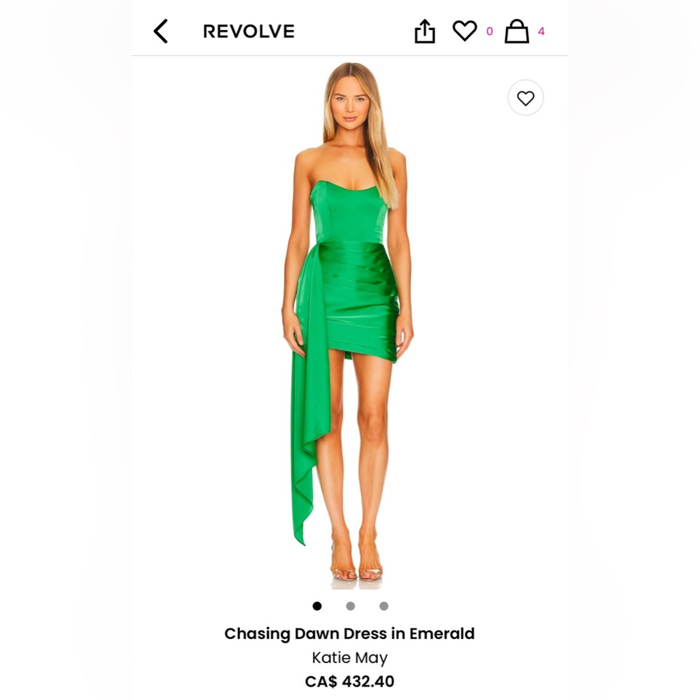 Size Medium Emerald Katie May Dress - Worn Once